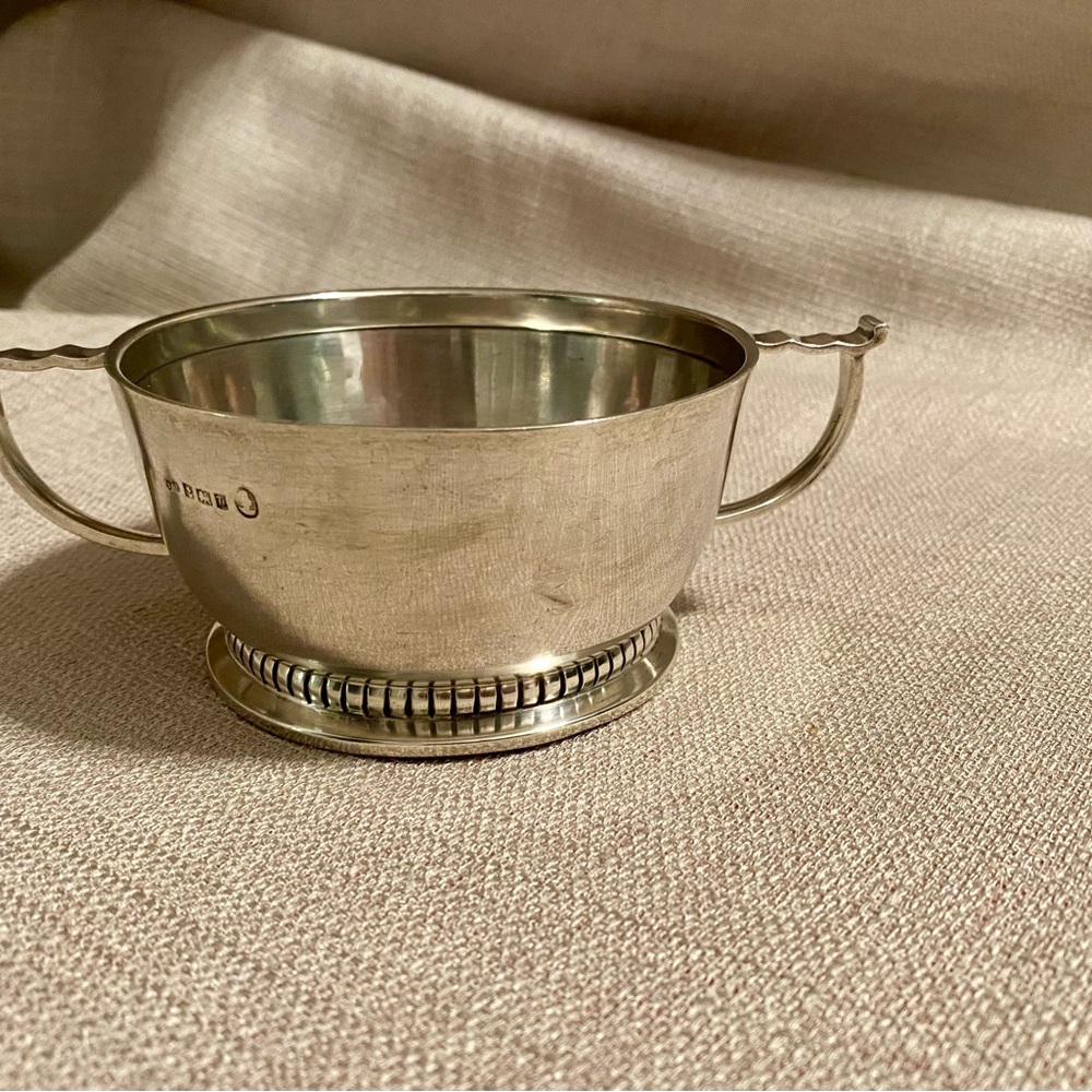 Antique Deakin&Francis Sterling Silver Sugar Bowl (Birmingham, England 1901) - Picture 5 of 11
